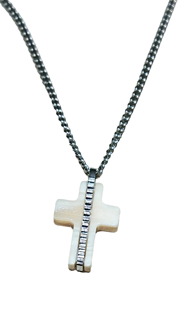 Rebecca Cross Celluloid Necklace