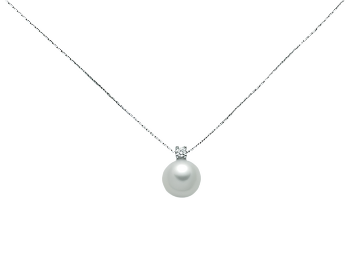 Collana  Oro Bianco  Perla Miluna