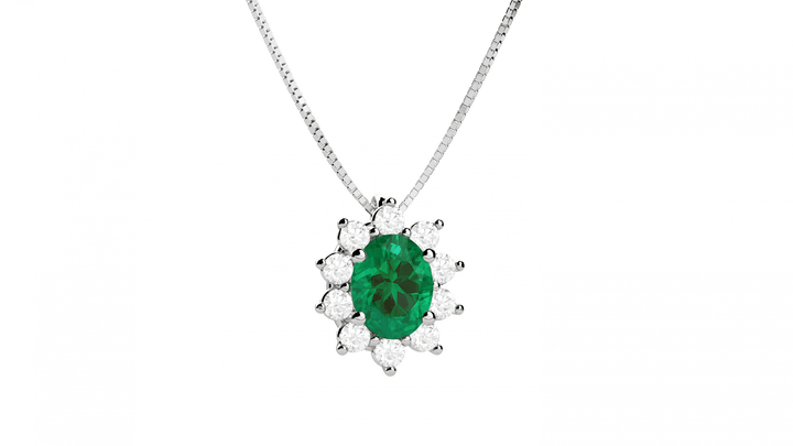 Eternal Emerald Pendant Necklace