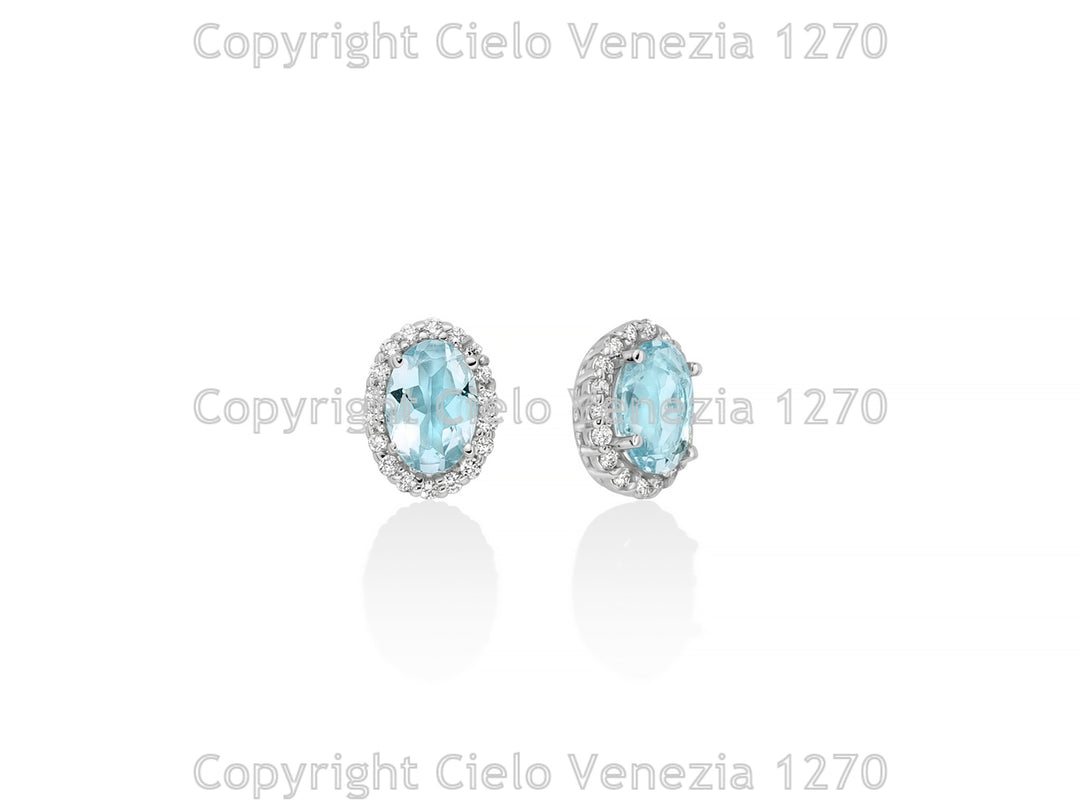 Orecchini Miluna Acquamarina – Siciliano Gioielli