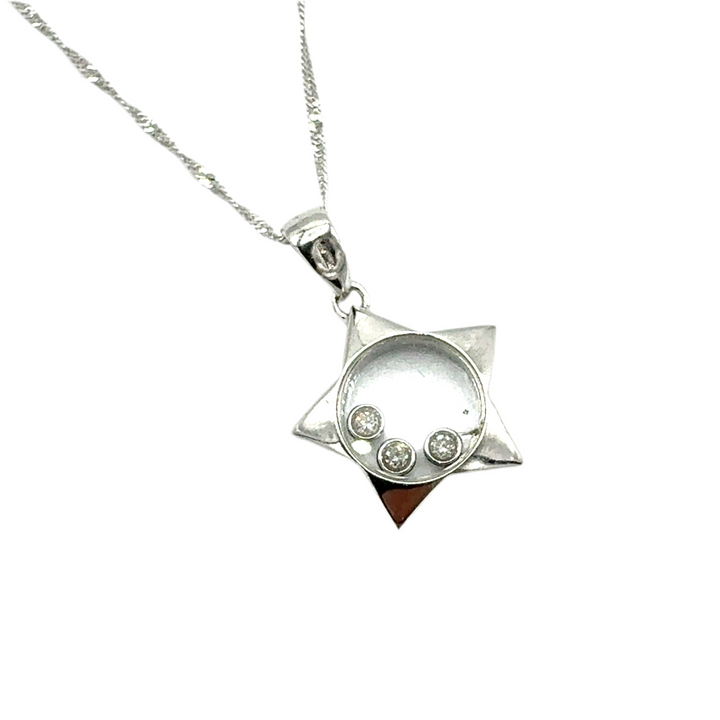 Collana Unoaerre Ciondolo Diamanti