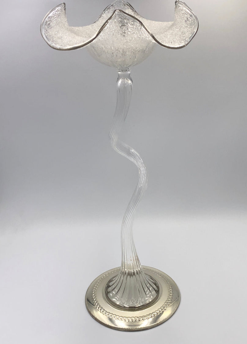 Acca Crystal candle holder