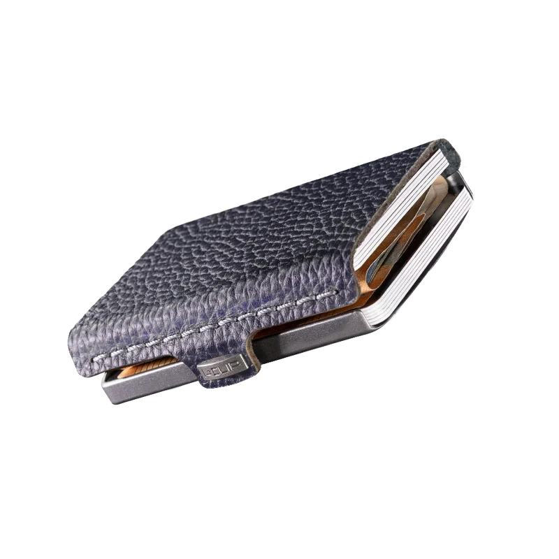 Portafoglio I-CLIP MAX Original Pure Silver Pelle Martellata