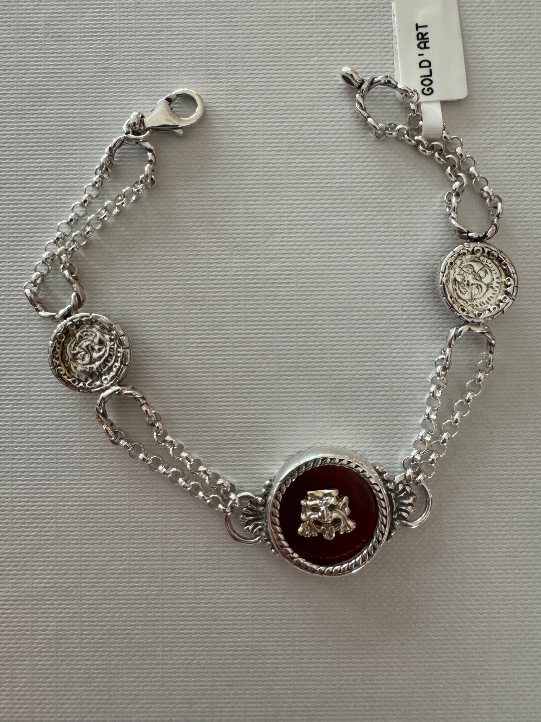 Bracciale Gold Art Onice Argento