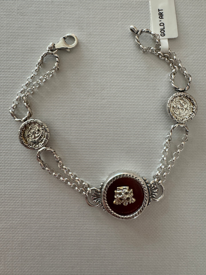 Bracciale Gold Art Onice Argento