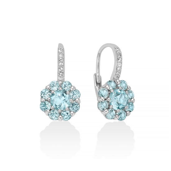 Sky Gem Topaz Earrings 