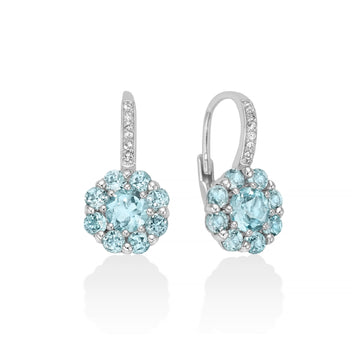 Sky Gem Topaz Earrings 