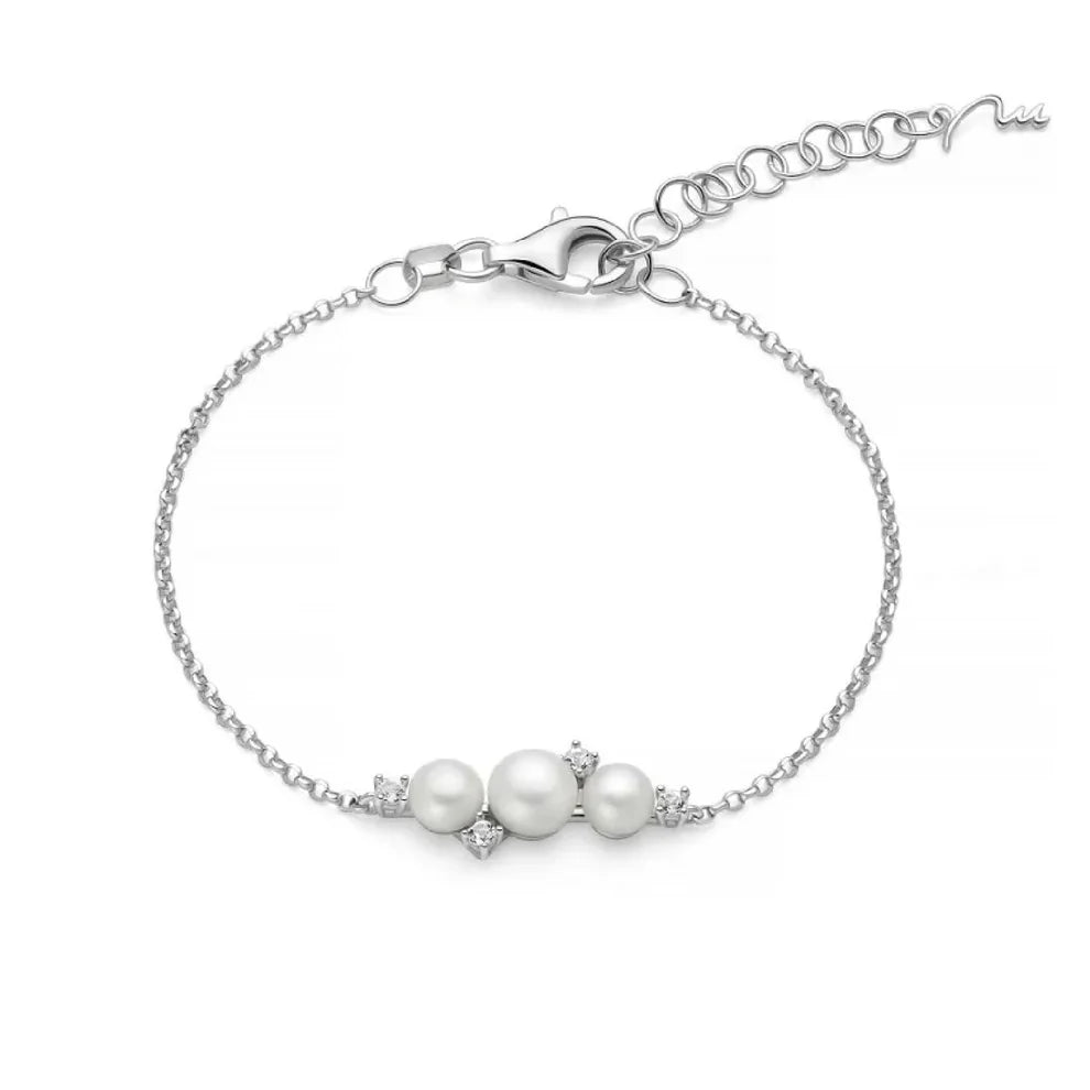Miluna Bracciale in Argento e Perle