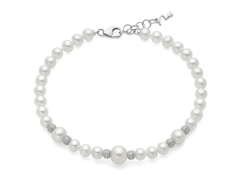 Miluna Bracciale in Argento e Perle