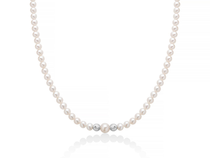 Collana Perle Miluna  4 -4,5  mm