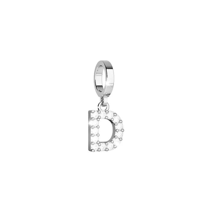 Charm My  Alphabet  in Argento con Cristalli