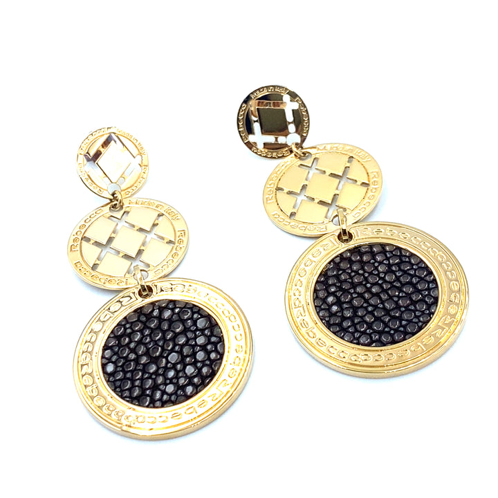 Rebecca Melrose Suadé earrings