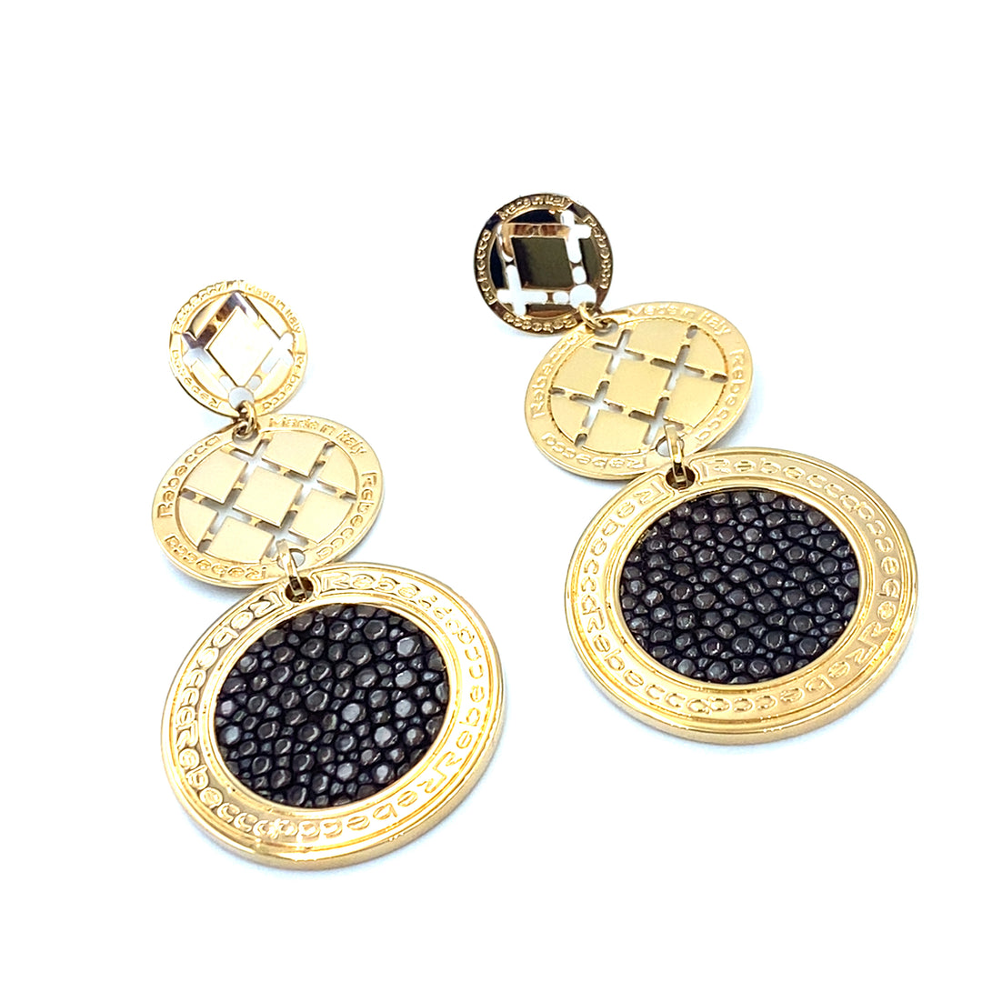 Rebecca Melrose Suadé earrings