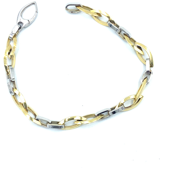 Bracciale a Catena Bicolore