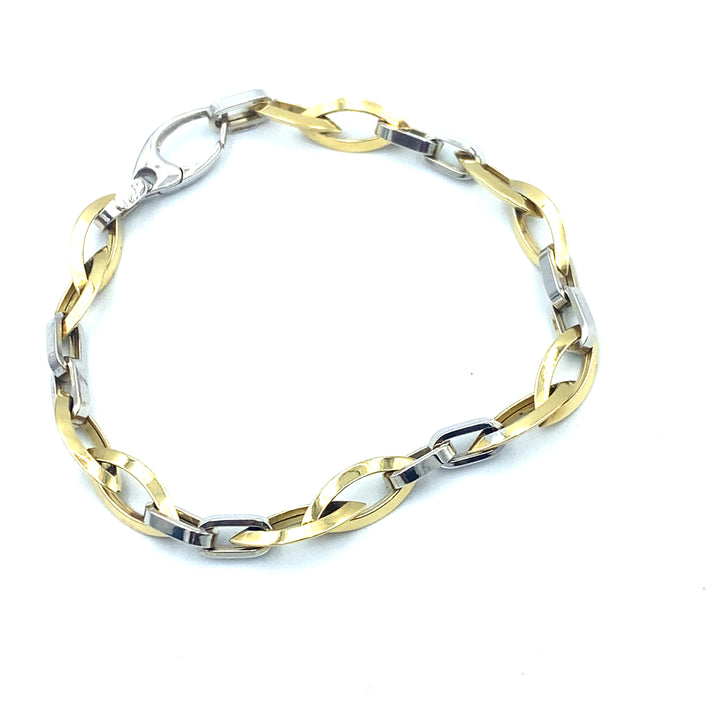 Bracciale a Catena Bicolore