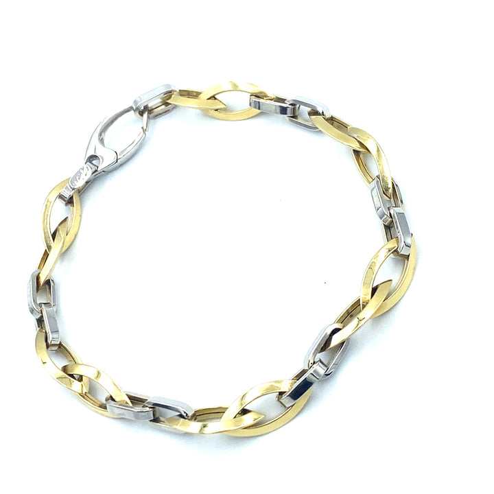 Bracciale a Catena Bicolore