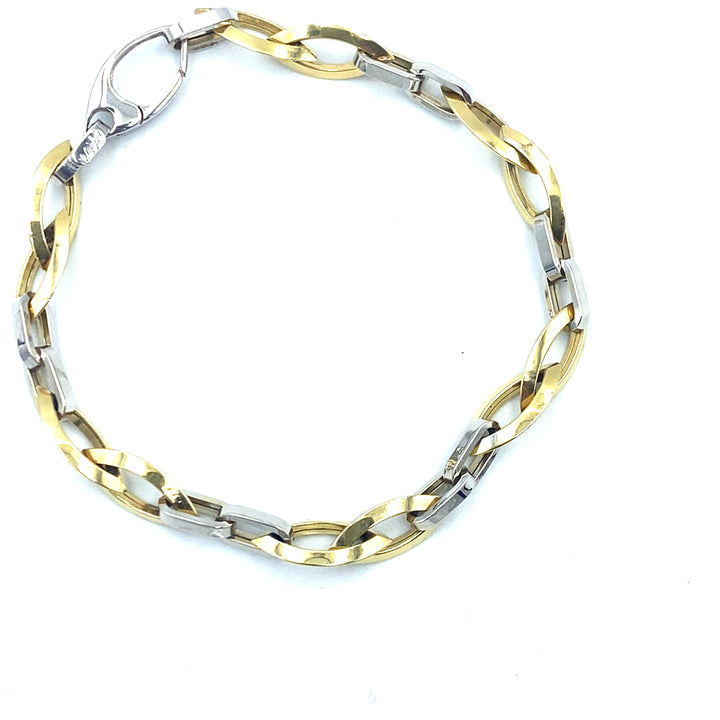 Bracciale a Catena Bicolore