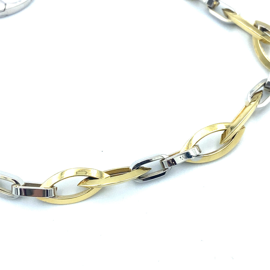 Bracciale a Catena Bicolore