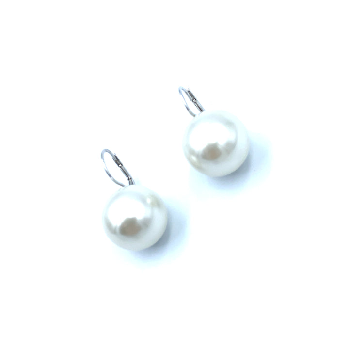 Orecchini  Argento Perla 17,5 mm