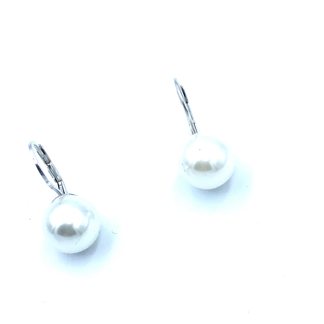 Orecchini  Argento Perla 12 mm