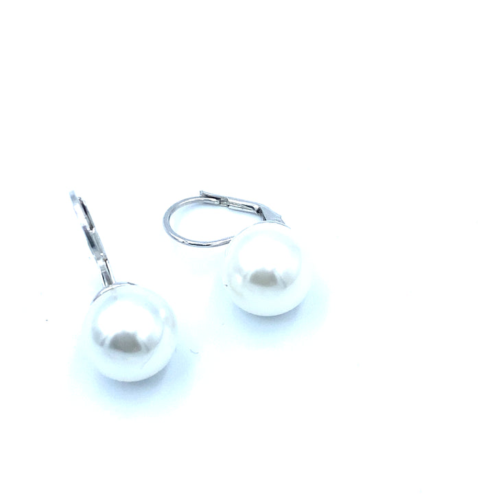 Orecchini  Argento Perla 12 mm