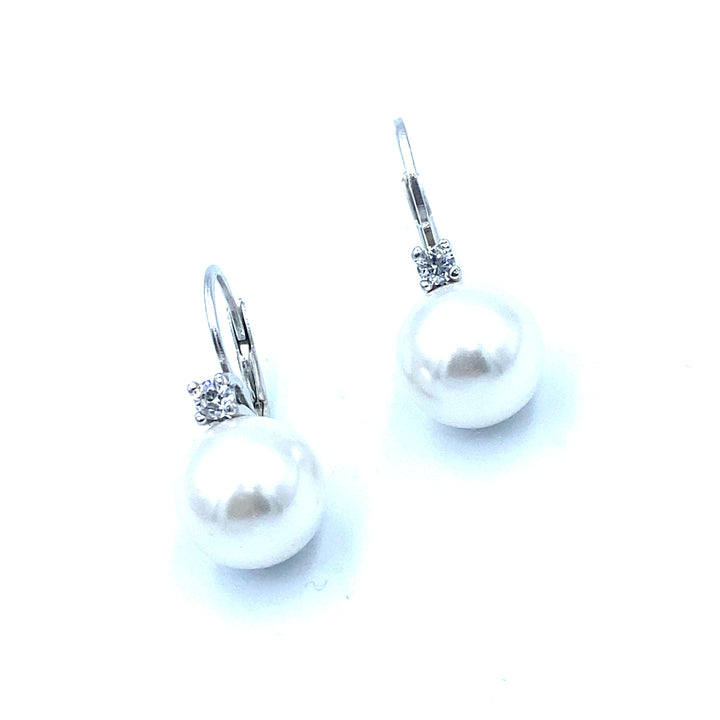 Orecchini  Argento Perla 12 mm