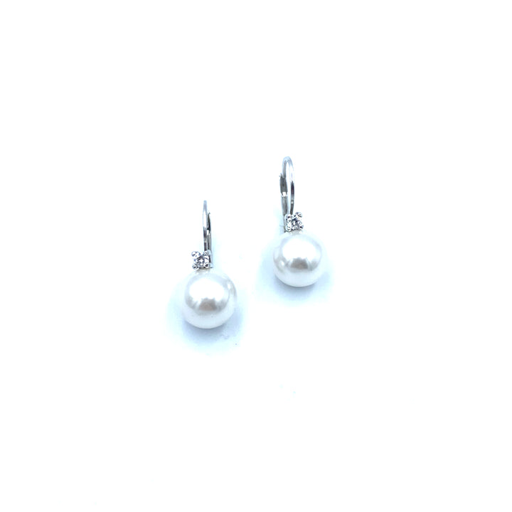 Orecchini  Argento Perla 12 mm