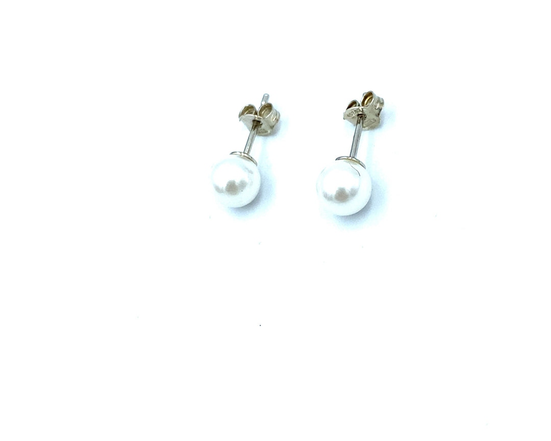 Orecchini  Argento Perla 7 mm