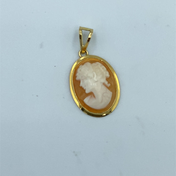 Ciondolo Pendente  Cameo Oro Giallo