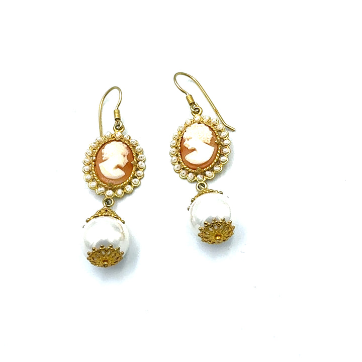 Hera's Treasure Mother of Pearl Drop Earrings