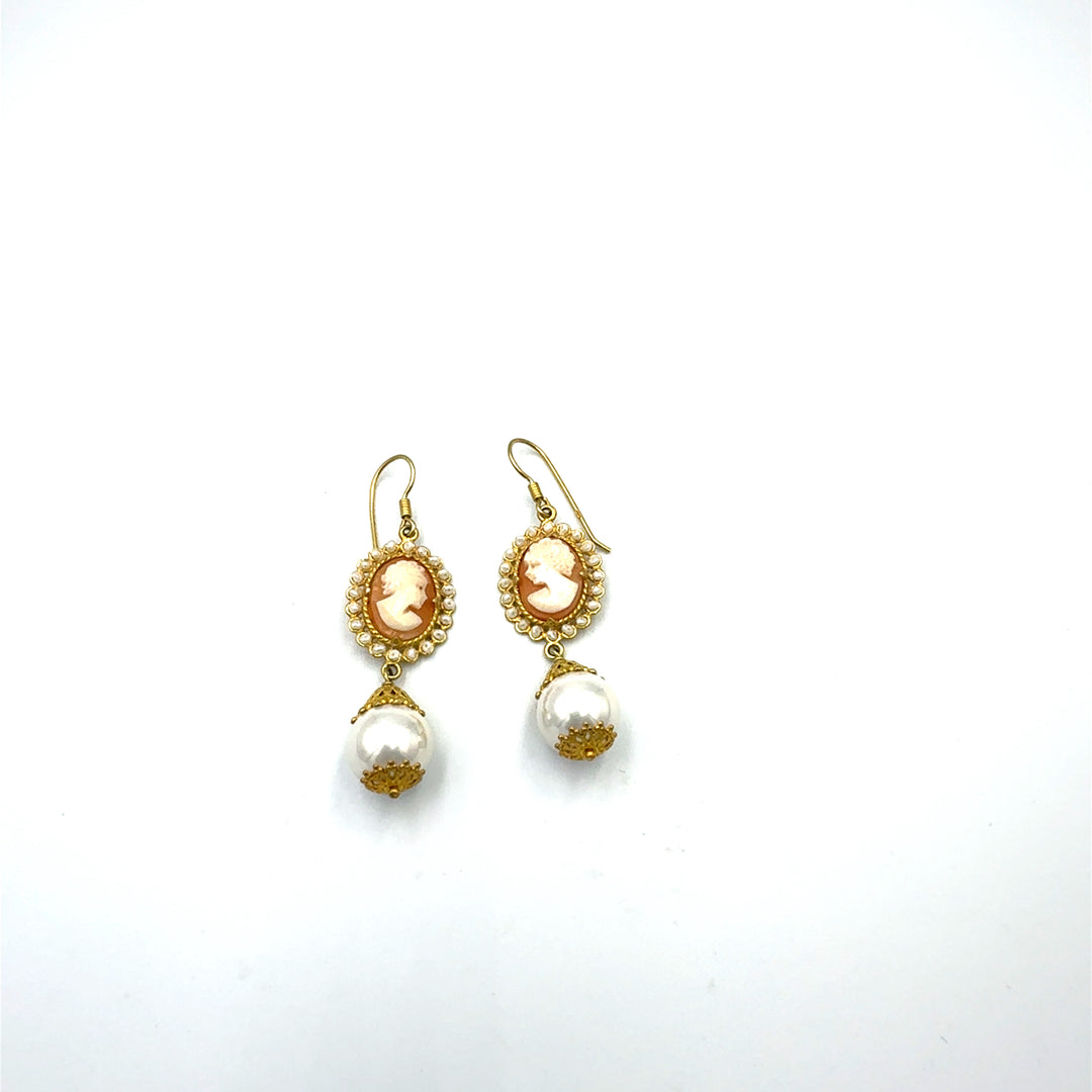 Hera's Treasure Mother of Pearl Drop Earrings