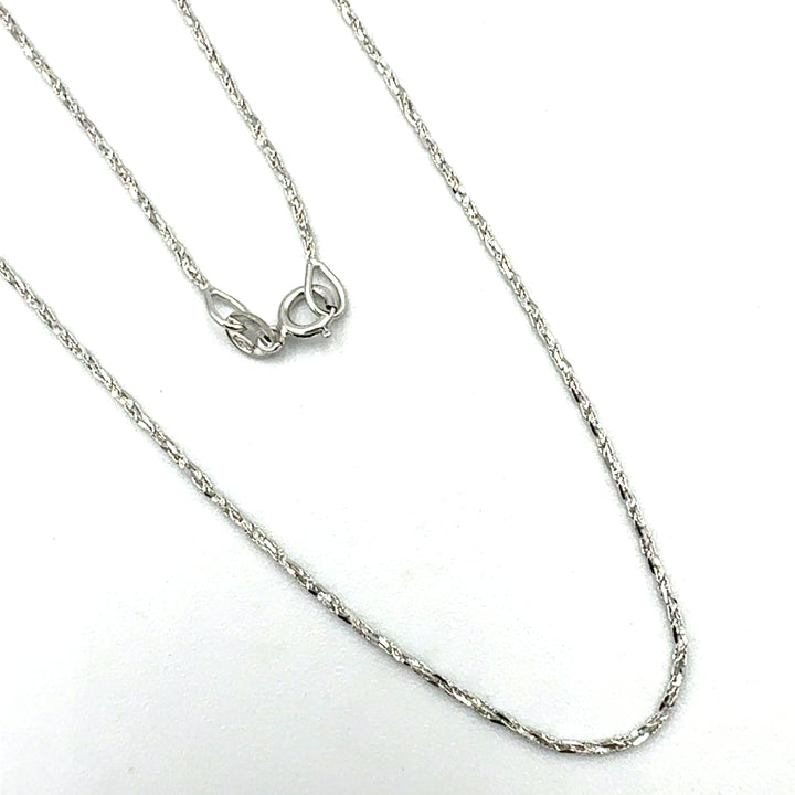 Collana  Oro Bianco  Diamantata