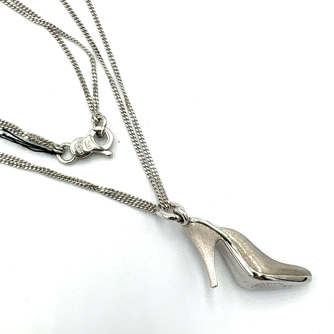 Alfieri &amp; St. John Necklace with White Gold Shoe Pendant