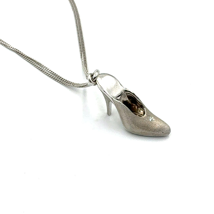 Alfieri &amp; St. John Necklace with White Gold Shoe Pendant