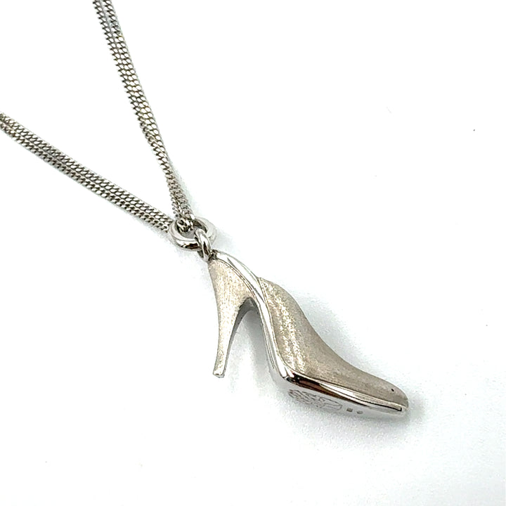 Alfieri &amp; St. John Necklace with White Gold Shoe Pendant