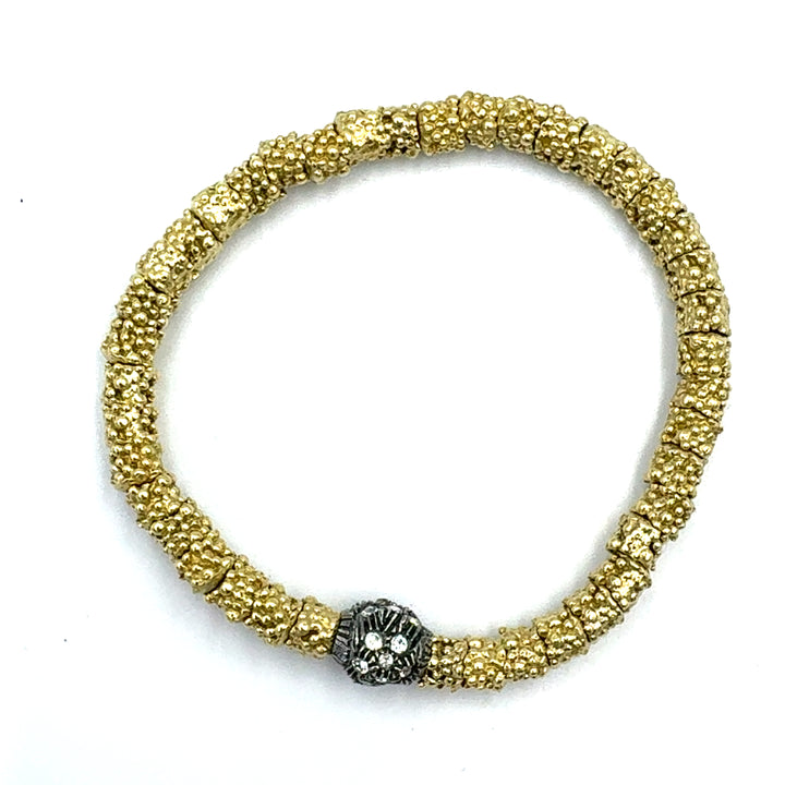 Bracciale Argento Bronzo Elastico