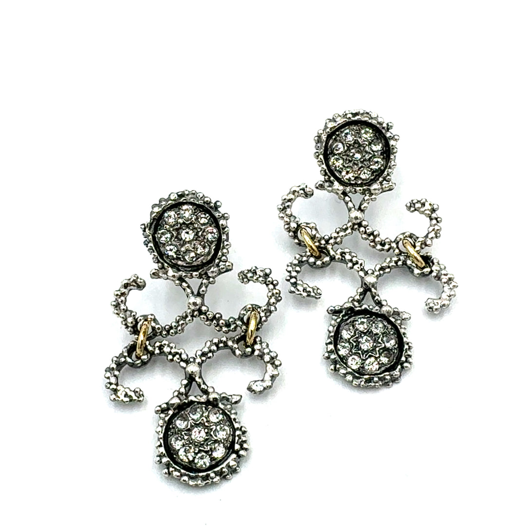 White Gold Earrings