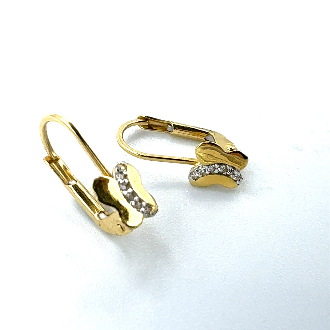 Orecchini Farfalline Zirconi Bianchi – Siciliano Gioielli