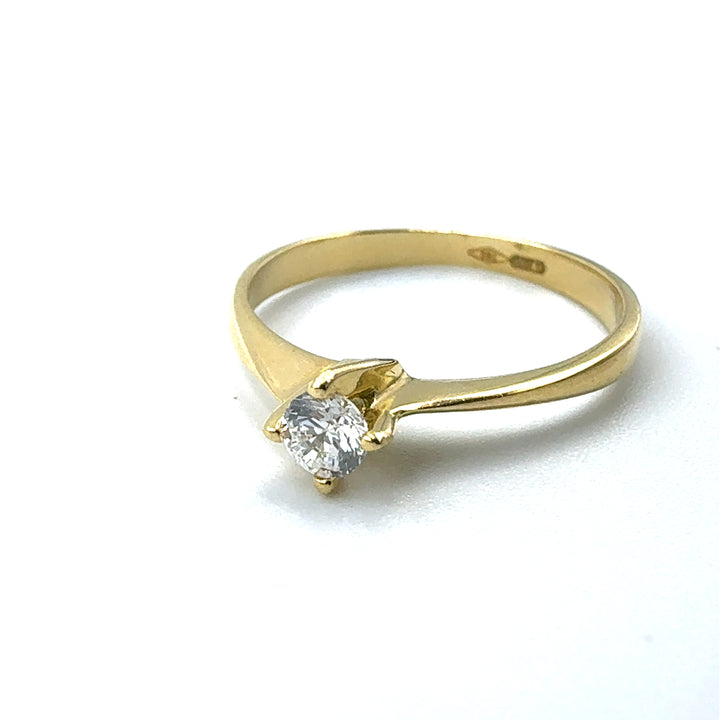 Solitaire Ring with Zircon