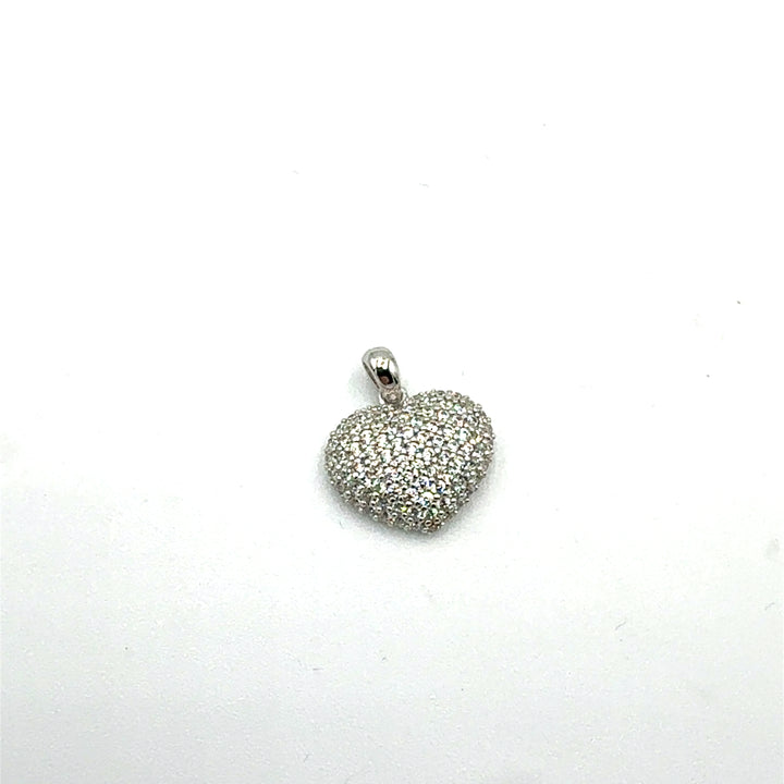 White Gold Heart Pendant