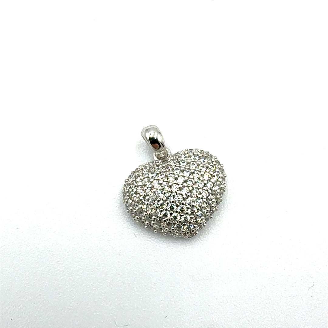 White Gold Heart Pendant