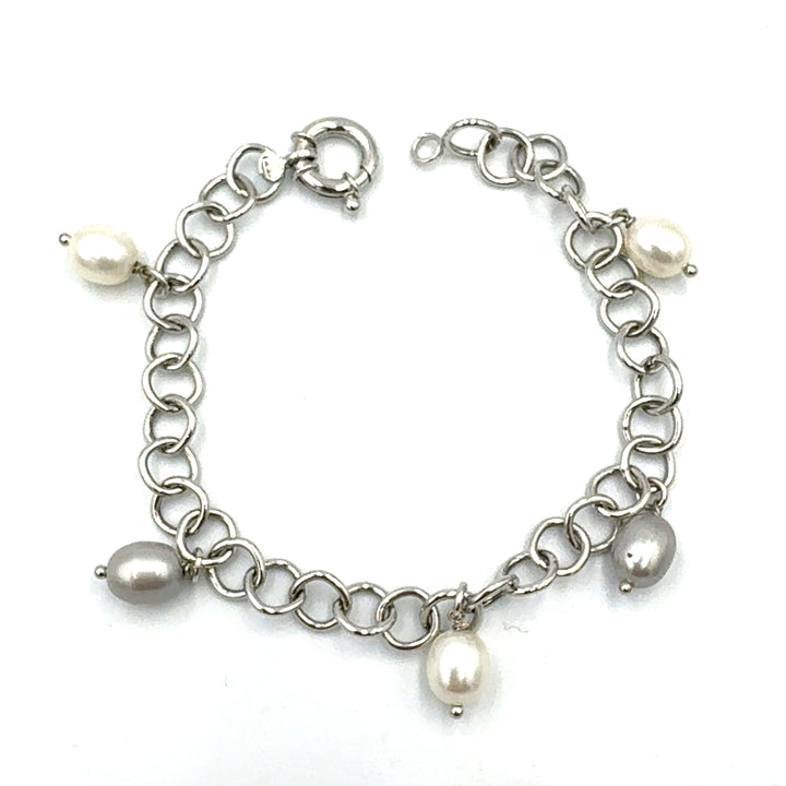 Bracciale  Oro Bianco Pendenti