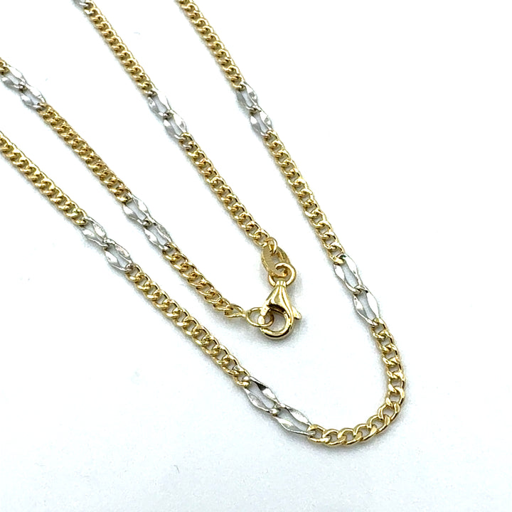 Two-tone gold chain