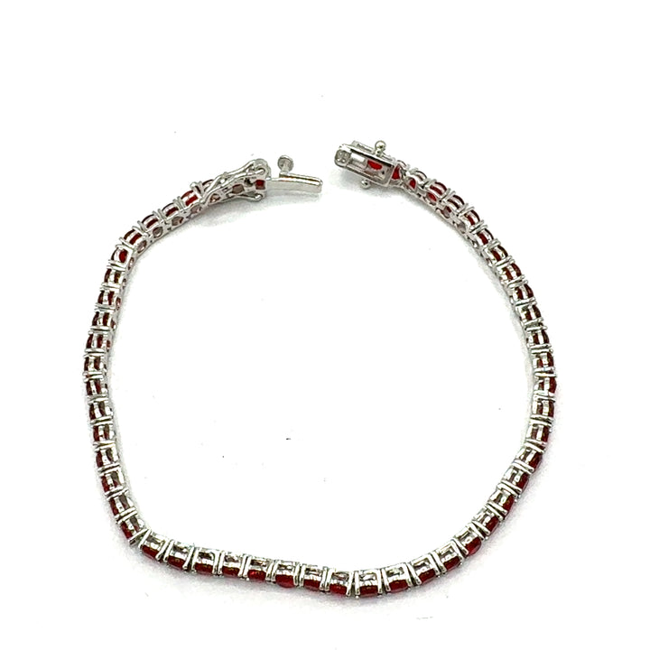 Bracciale Tennis Argento Zirconi  Colorati 3 mm