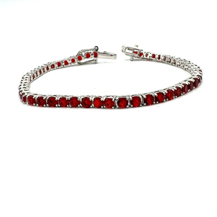 Bracciale Tennis Argento Zirconi  Colorati 3 mm