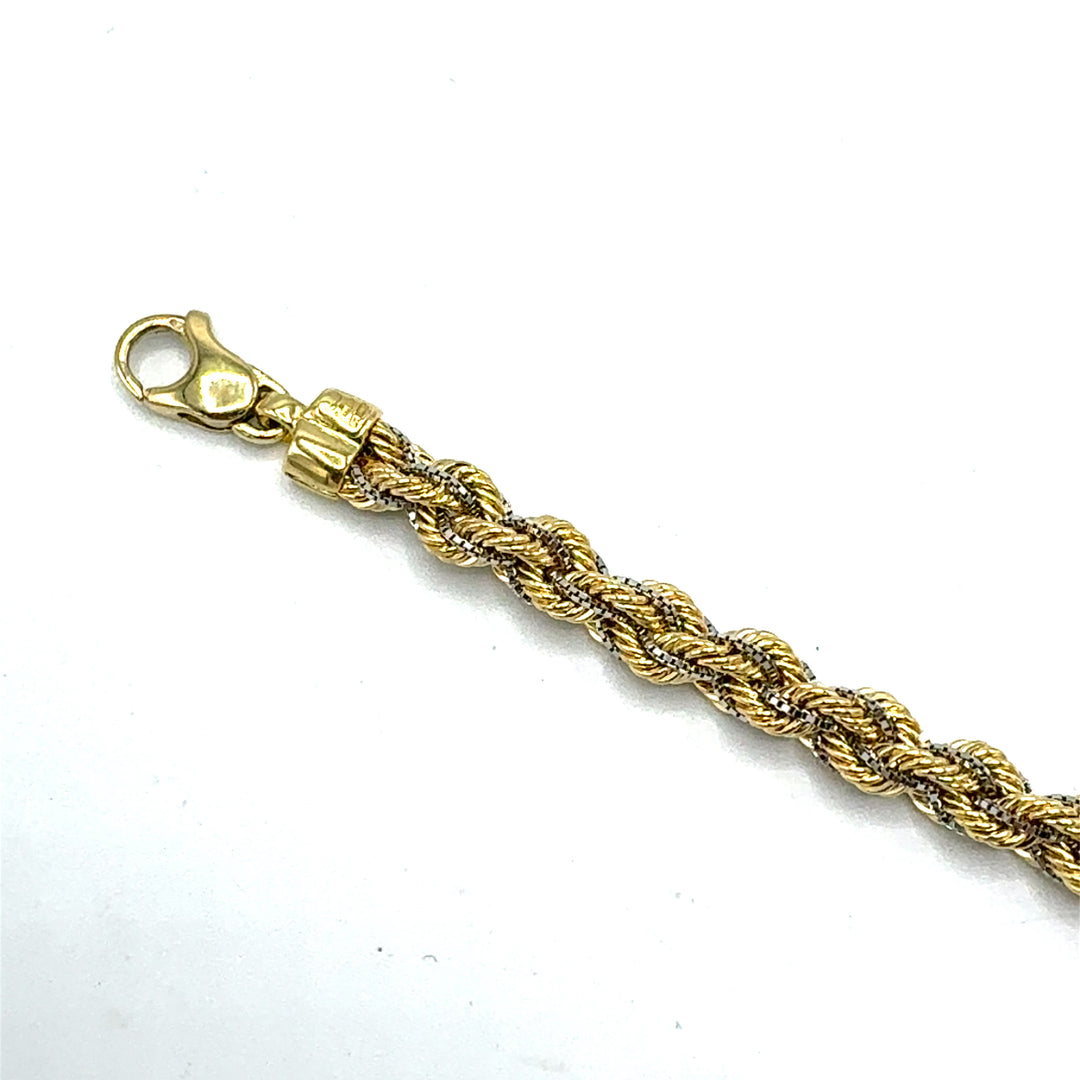 White Gold Hollow Chain Bracelet