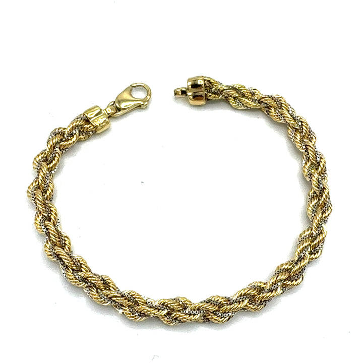 White Gold Hollow Chain Bracelet