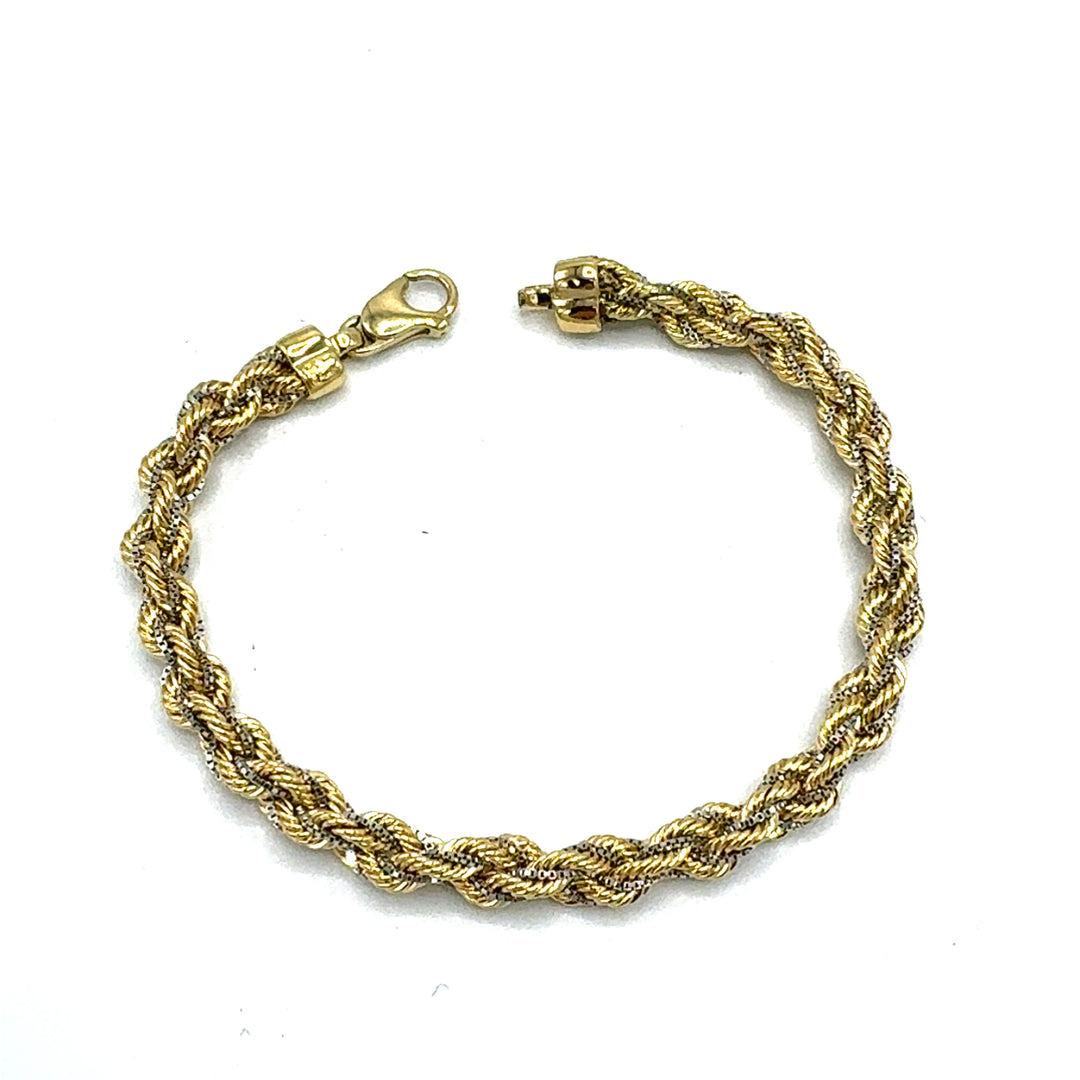 White Gold Hollow Chain Bracelet