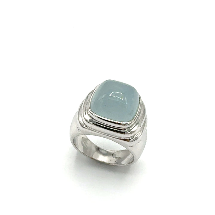 Anello Acqua Marina Milk