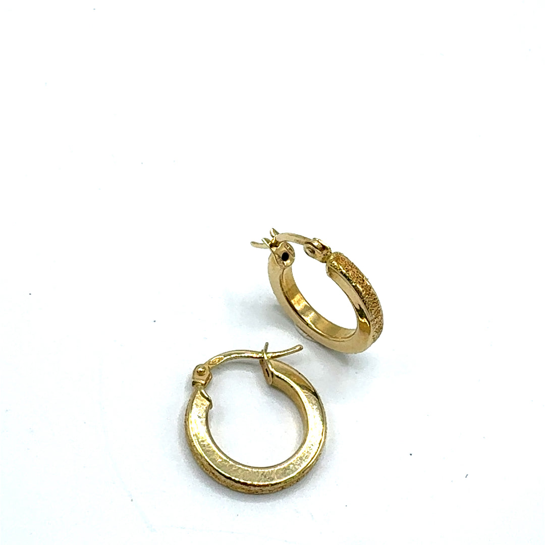 Sicilian Yellow Gold Earrings Jewellery 
